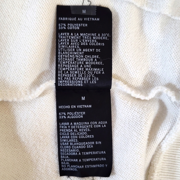 Nautica Men's White Zipper Jacket with Blue Stripes Size M - Picture 14 of 16